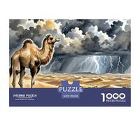 .Camel Jigsaws Puzzles for Adults 1000 Pieces with Letters on Back Educational Game Animal Challenging Games Creativity & Gift Giving 70x50cm/1000pcs