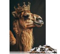 Camel King Puzzle für Erwachsene, 1000 Teile, hochanspruchsvoll, großes DIY-Puzzle, Lernspielzeug, lustige Familienspiele, einzigartige Heimdekoration (75 x 50 cm)