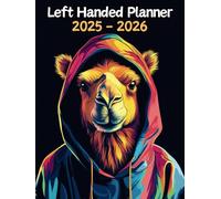 Camel Left Handed Planner: 2 Year Weekly Sunday to Saturday Calendar | Gift For People Who Love Safari Animal, African Savanna Lovers | For Back To School, Office, Work | 8.5 x 11 Inches | v1