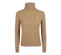 Camel Melange Turtleneck Knitwear Pullover - female - Polo Ralph Lauren - Turtlenecks - Beige - S - Knitwear S
