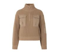 Camel Merino Wool Jumper, female, Baum und Pferdgarten, Turtlenecks, Brown, S, Knitwear S