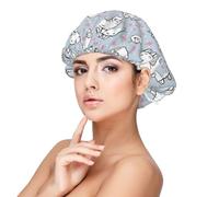 Camel Pink Heart Premium Satin Sleep Cap - Protect Your Hair in Style, Black, One Size-M
