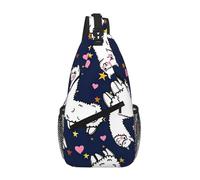 Camel Pink Heart Sling Chest Bag - Slim Sling Backpack For Men Women Lightweight Travel Shoulder Bag Crossbody Casual Daypack