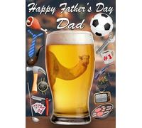 Camel Pint Father's Day Greeting Card A5 Dad Things Step Dad Pub Beer PP147