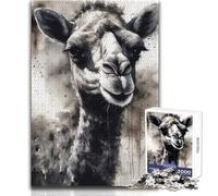 Camel Sahara Charm Jigsaw Puzzles 1000 Pieces for Teenagers Mindful Learning Fun Game Unique Gift for Joyful Celebrations Size 38x26cm