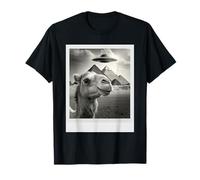 Camel Selfie UFO Pyramids Alien T-Shirt
