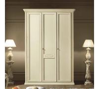 Camel Siena Ivory Italian 3 Door Triple Wardrobe