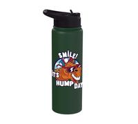 Camel Smile! It's Hump Day Funny Hump Day Camel Sunglass Stainless Steel Insulated Water Bottle