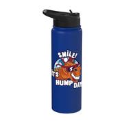 Camel Smile! It's Hump Day Funny Hump Day Camel Sunglass Stainless Steel Insulated Water Bottle