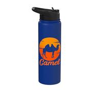 Camel Sunset Vintage Arabian Camel Animal Camel Lover Stainless Steel Insulated Water Bottle