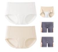 Camel Toe Concealer Underwear Women Seamless Cameltoe Proof Athletic No Panty Line Ladies Panties Workout Briefs (UK, Alpha, M, Regular, Regular, White)
