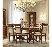 Camel Treviso Cherry Wood Italian Extending Dining Set with Chairs