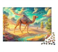 Camel Walking on A Sandy Dune 1000 Piece Jigsaw Puzzle Desert-style Camel Great Present for Kids & Adults 70x50cm/1000pcs