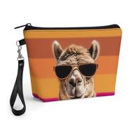 Camel Wearing Sunglasses Travel Makeup Bag Large Capacity Toiletry Bag