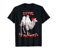 Camel Ye Faithful Fun Holiday Design T-Shirt