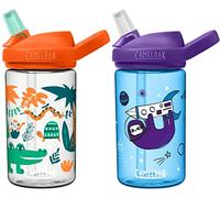 CAMELBAK 2 Eddy+ Kids Straw Bottles - Animals & Royal/Twin Pack Children Child Boy Girl Junior Infant Flask Drink Water Juice Cup BPA Free Non Leak Spill School Safe Reusable Eco Friendly