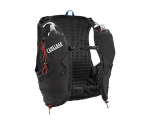 CamelBak Apex Pro Run Endrance Racing Vest with RECCO Technology - Soft Flask Hydration and Trekking Pole Quiver - Black, M
