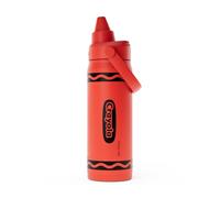 CamelBak Crayola Chug Stainless Steel Water Bottle 16oz, Red | Vacuum Insulated Steel, Spill Resistant Chug Lid, Durable Stainless Steel, Protective Silicone Base, Easy Carry Design
