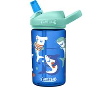 CamelBak Eddy+ 14oz Kids Water Bottle with Tritan Renew - Straw Top Leak-Proof When Closed Shark Summer Camp