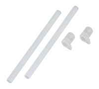 CAMELBAK Eddy+ Bottle Replacement Bite Valves & Straws - Transparent, 2 Pack/Drinking Drink Water Flask Vessel Spare Replacement Top Lid BPA Free Fits Eddy Plus Chute Bottles Non Leak Spill Proof