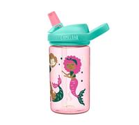 CamelBak Eddy+ Kids Bite Valve Straw Tritan Renew Water Bottle Attention Mermaids, 14oz