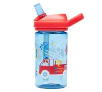 CamelBak Eddy+ Kids Bite Valve Straw Tritan Renew Water Bottle Firefighter Dogs, 14 oz