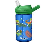CamelBak Kids Eddy+ Bite Valve Straw Tritan Renew Water Bottle Iguanas, 14oz