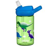 CAMELBAK Eddy+ Kids Bottle - Cool Dinosaurs, 400ml / Safe to Drink BPA Free Reusable Straw Sip Cup Boy Girl Infant Children Child Water Juice Flask Eco Environmentally Friendly Plant Based Plastic