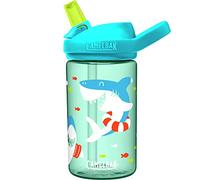 CAMELBAK Eddy+ Kids Bottle - Shark, 0.4L / Safe to Drink BPA Free Reusable Straw Sip Cup Boy Girl Infant Junior Children Child Water Juice Flask Eco Environmentally Friendly Plant Based Plastic
