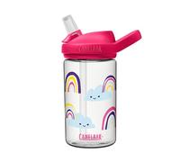 CamelBak Eddy+ Kids Water Bottle with Bite Valve Straw, Leak-Resistant Easy-Sip Design for Everyday Hydration, 14oz, Rainbow Sky
