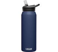 Camelbak Eddy+ Sst Vacuum Insulated Bottles - Navy, 1L/ 32 oz | Bite Valve Straw System, Vacuum Insulated Steel, Spill Resistant Lid, Integrated Carry Handle, Powder Coat Finish