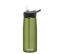 Camelbak Eddy+ Straw Tritan Bottle - Dark Green, 750ml / 0.75L 25oz Eddy Plus Tritan Flask Vessel Canteen Cup Water Juice Drinking Drink Storage Container Holder BPA Free Reusable Safe Eco Friendly