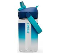 CamelBak Thrive Flip Straw Kids Bite Valve Tritan Renew Water Bottle Blue Haze, 14oz