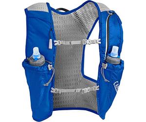 CAMELBAK Nano Vest 3 Litre Hydration Pack with 2 Quick Stow 500ml Flasks - Nautical Blue/Black - Large - 2 Litre/1 Litre