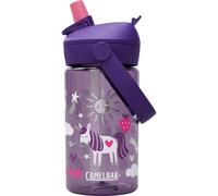 CamelBak Thrive Flip Straw Kids 14oz Water Bottle with Tritan Renew - Easy Carry - Straw Top, Unicorn Party
