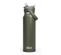 Camelbak Thrive Flip Straw VSS 32oz Bottle, Vacuum Insulated Stainless Steel, Keeps Drinks Ice Cold for Hours, Easy Flip and Sip Design, Streamlined Hydration, Color: Moss, Size: 950 ml