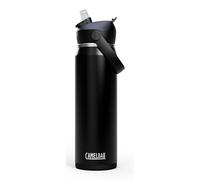 Camelbak Thrive Flip Straw VSS 25oz Bottle, Vacuum Insulated Stainless Steel, Keeps Drinks Ice Cold for Hours, Flip and Sip Design, Streamlined Hydration, Color: Schwarz, Size: 740 ml