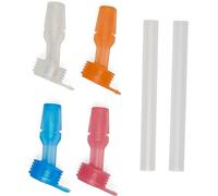 Camelbak THRIVE Kids Bottle Replacement Bite Valve 4 Pack and 2 Straws