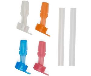 Camelbak THRIVE Kids Bottle Replacement Bite Valve 4 Pack and 2 Straws