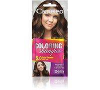 Cameleo - Coloring Shampoo - Pomegranate - Quick and Easy Color Refreshing - Washable Coloring - Tone In Tone - No Ammonia or Oxidants - 40ml (5.0 Light Brown)