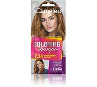 Cameleo - Coloring Shampoo - Sweet Toffee - Quick and Easy Color Refreshing - Washable Coloring - Tone In Tone - 40ml 7.34 Sweet Toffee