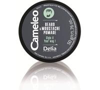 Cameleo - Men Beard & Moustache Pomade - Moisturiser, Conditioner, Softening and Grooming Beard Pomade for Styling Facial Hair - Shea Butter & Argan Oil Light Formula - 50ml
