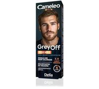 Cameleo - Men Colour Cream - MEDIUM BROWN - Grey OFF Single-Use Colorizer in 2 sachets - for Hair, Beard & Moustache - Easy 5 min Application - Natural Color Effect - 0% Parabens