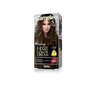Cameleo - Permanent Hair Colour Cream - Light Golden Brown - Intensive Color & Protection - 5 Oils + Omega Plus Acids - Professional, Luxurious Hair Dye - Full Kit