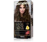Cameleo - Permanent Hair Colour Cream - Light Golden Brown - Intensive Color & Protection - 5 Oils + Omega Plus Acids - Professional, Luxurious Hair Dye - Full Kit