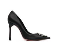 Camelia Pump 105- female- Amina Muaddi- Pumps- Black- 7 1/2 UK- Shoes 7 1/2 UK