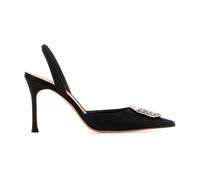 Camelia Sling 90 - female - Amina Muaddi - Pumps - Black - 2 UK - Shoes 2 UK