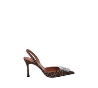 Camelia Sling 90 Suede - female - Amina Muaddi - Pumps - Brown - 6 1/2 UK - Shoes 6 1/2 UK