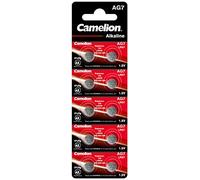 Camelion Battery AG7 (LR57) 1.5V Alkaline – Multicolour – Pack of 10