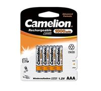 Camelion HR03 1.2 V 1000 mAh AAA Micro Nickel Metal Hydride Rechargeable Battery (Pack of 4)